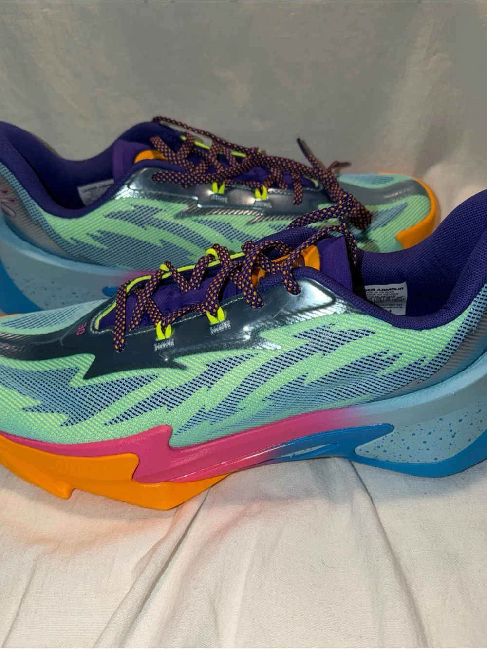Under Armour Curry Flow 10 - Cotton Candy Basketball Shoes - new w/out box sz 12